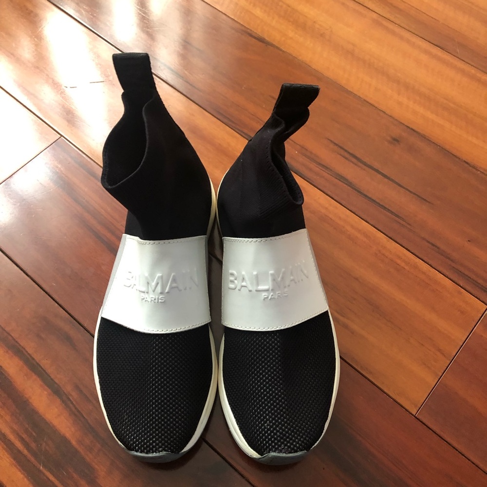 BALMAIN sock sneakers. Worn twice. Size 40